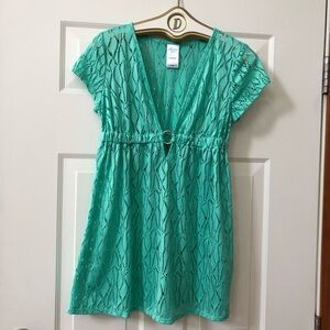 Catalina Swim Cover Up w/Dress Ring Detail At Empire Waist - Size M (8-10)